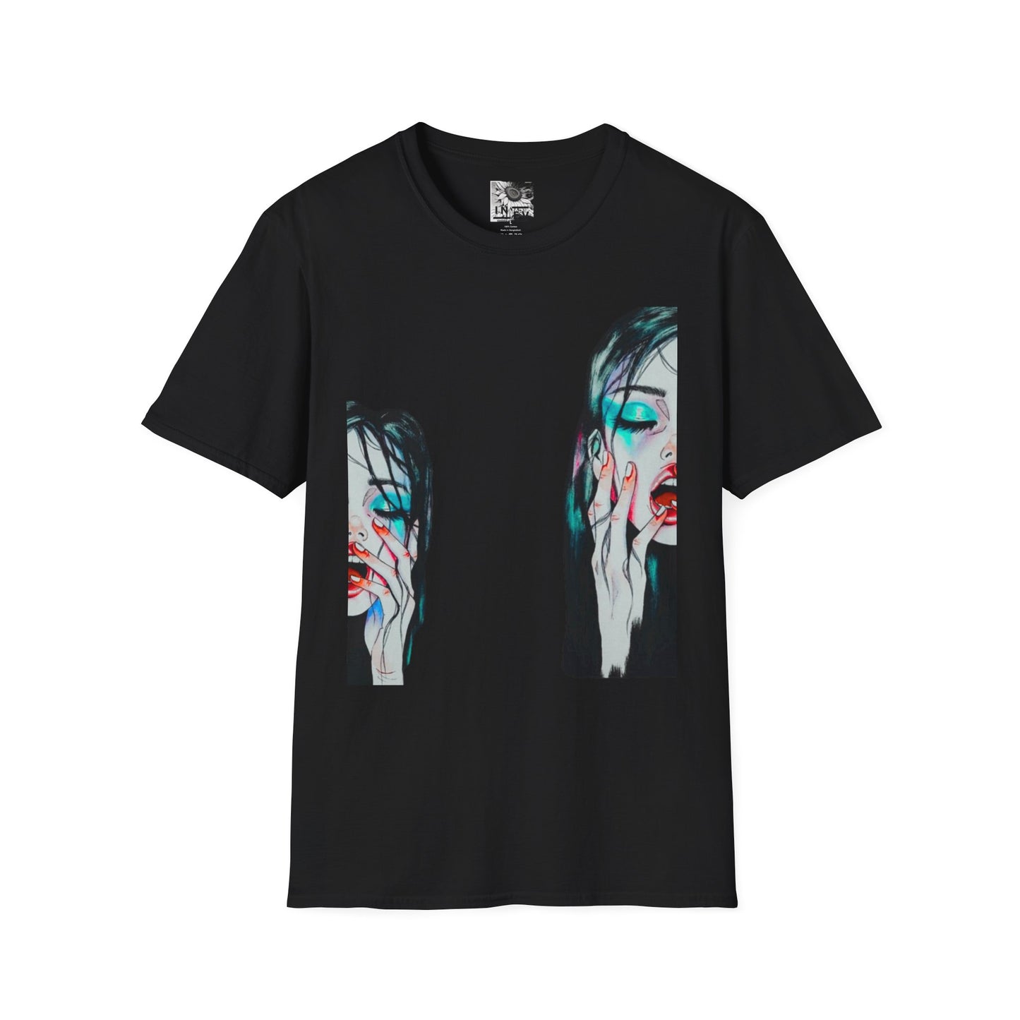 Moody Glitch Graphic T-Shirt