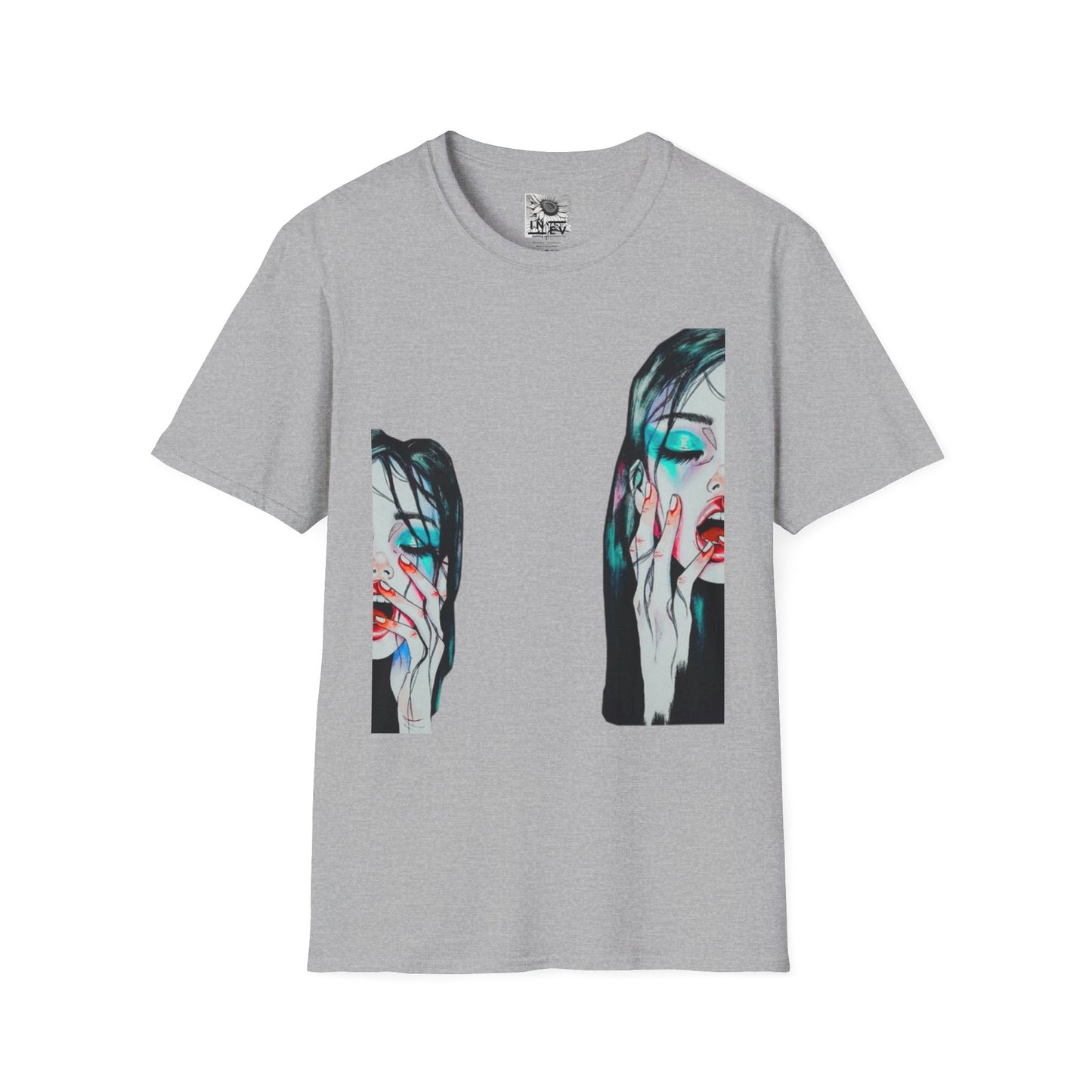 Moody Glitch Graphic T-Shirt