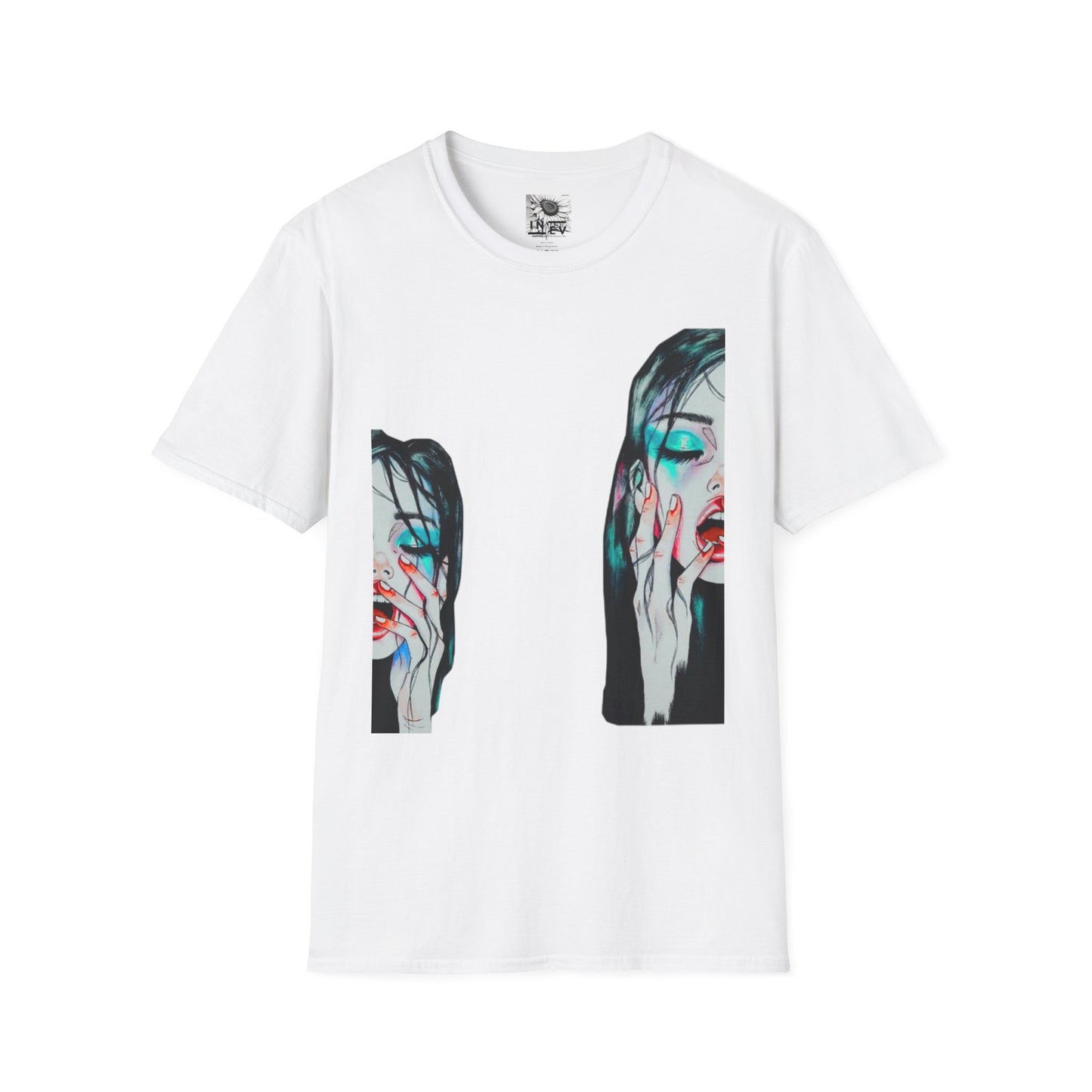 Moody Glitch Graphic T-Shirt